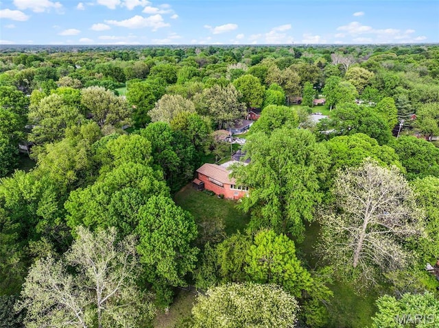 11 Wilshire St, East Alton, IL 62024 - aerial view of property and surrounding area with a forest