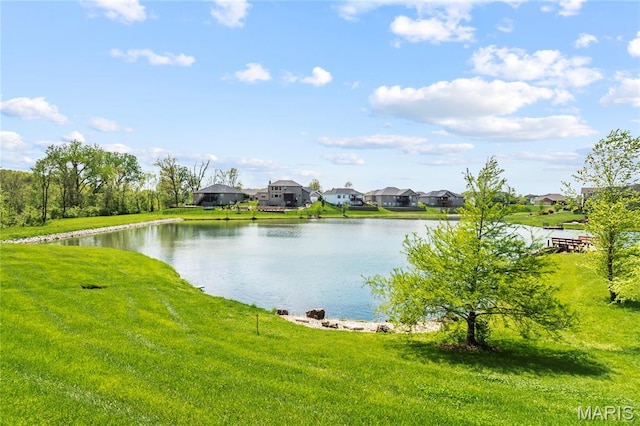 water view with nearby suburban area