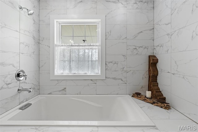 full bath with a tub