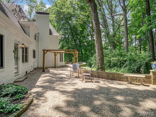 335 N Powder Mill Rd, Belleville, IL 62223 - view of patio / terrace with a pergola