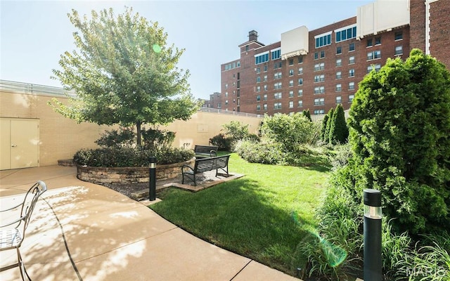 view of grassy yard
