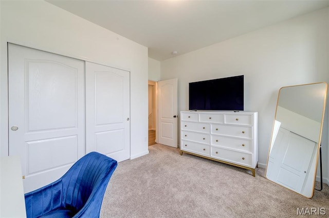 view of carpeted office space