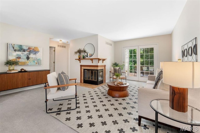 8704 Garden Ct, Brentwood, MO 63144 - living area with a fireplace