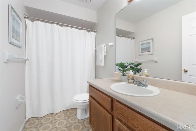 8704 Garden Ct, Brentwood, MO 63144 - full bathroom featuring vanity, tile patterned floors, and a shower with curtain