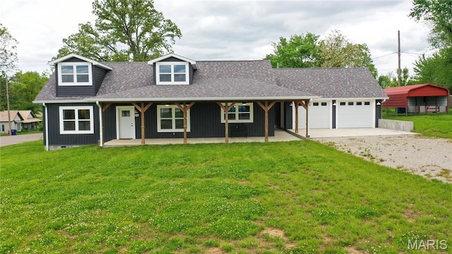 800 E Center St, Salem, MO 65560 - new england style home with a front yard, driveway, roof with shingles, and board and batten siding