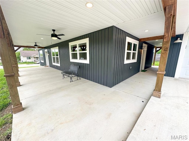 800 E Center St, Salem, MO 65560 - view of patio / terrace with a ceiling fan