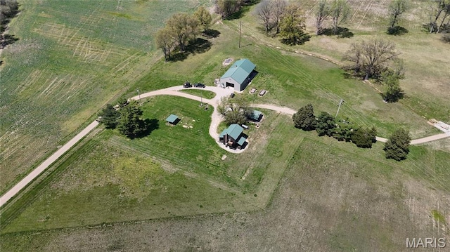12503 County Road 292, Bloomfield, MO 63825 - aerial view of property and surrounding area featuring rural landscape