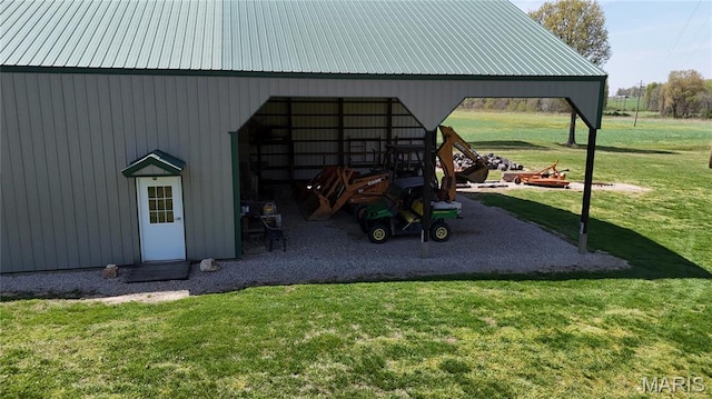 12503 County Road 292, Bloomfield, MO 63825 - view of pole building featuring a lawn