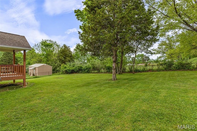 1824 Oak Knl, Farmington, MO 63640 - view of yard with a wooden deck