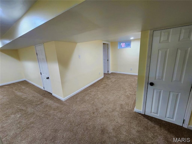 436 Hern Ave, Saint Louis, MO 63135 - finished below grade area with carpet and baseboards