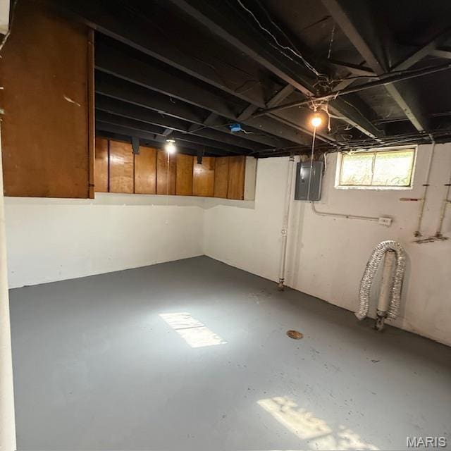 9732 Glen Owen Dr, Saint Louis, MO 63136 - basement featuring electric panel