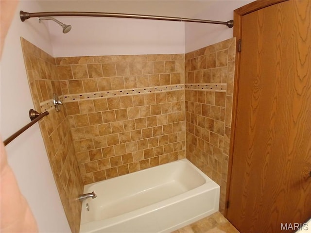 full bathroom featuring shower / tub combination
