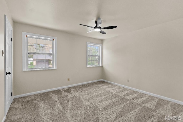 625 Pinebrook Dr, Town And Country, MO 63017 - carpeted empty room featuring a ceiling fan and baseboards