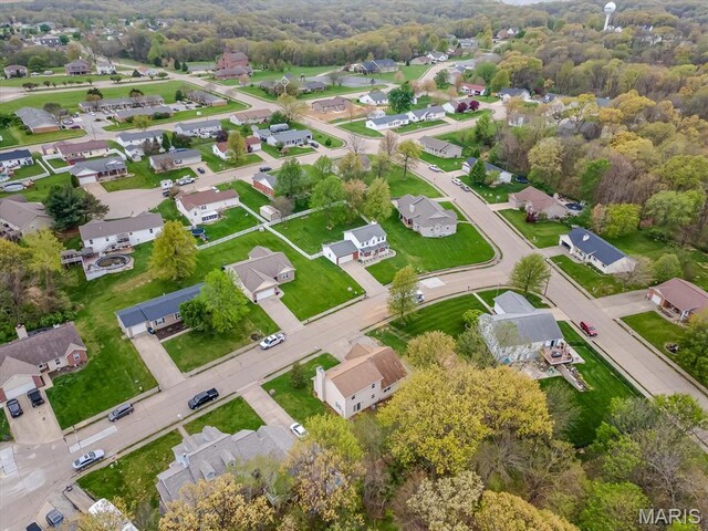 109 Miller Ct, Valmeyer, IL 62295 - aerial view of property and surrounding area with nearby suburban area