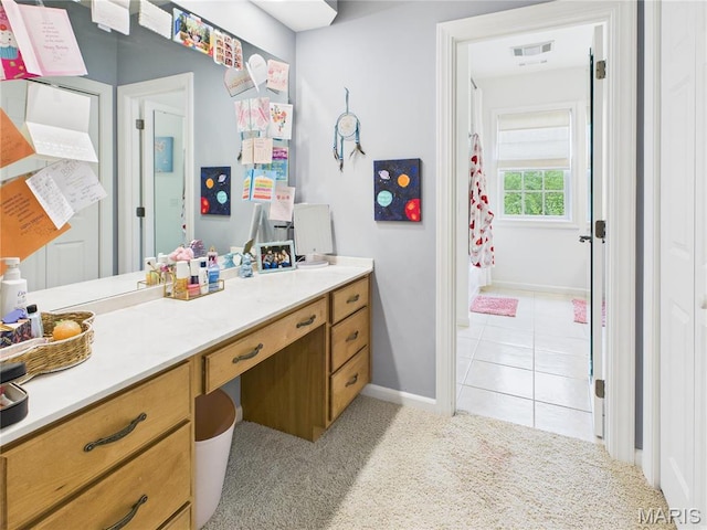 262 Woodland Hill Rd, Poplar Bluff, MO 63901 - full bath featuring vanity, baseboards, and tile patterned flooring