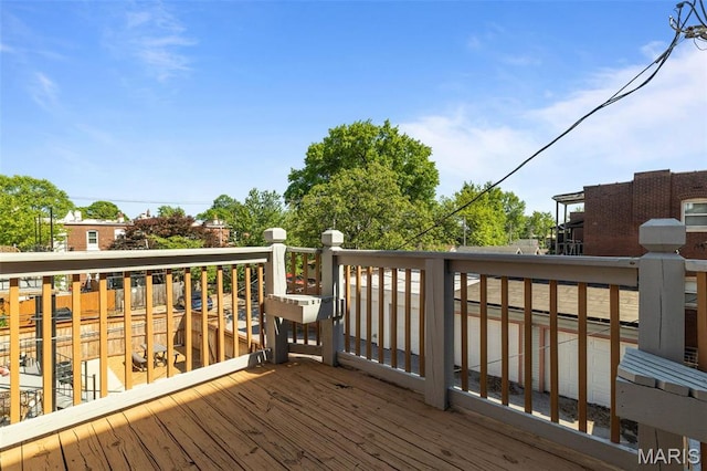 3318 Sidney St, Saint Louis, MO 63104 - view of wooden deck