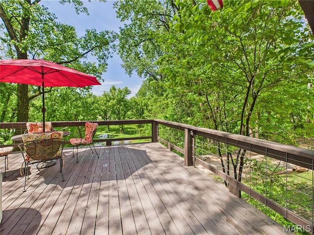 1 Richbark Ln, Van Buren, MO 63965 - view of wooden deck