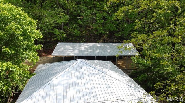 1 Richbark Ln, Van Buren, MO 63965 - view of outdoor structure featuring a wooded view