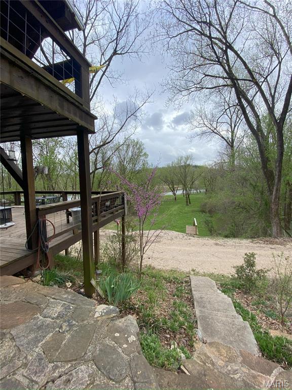 1 Richbark Ln, Van Buren, MO 63965 - view of yard with a wooden deck