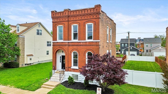 view of front facade with brick siding