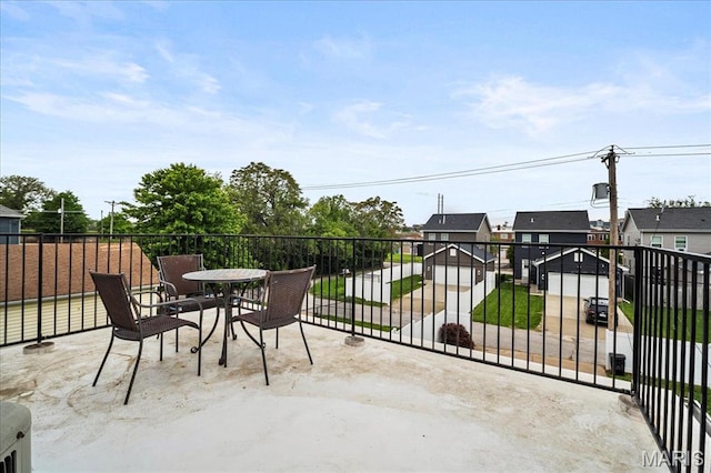 view of patio / terrace featuring a balcony