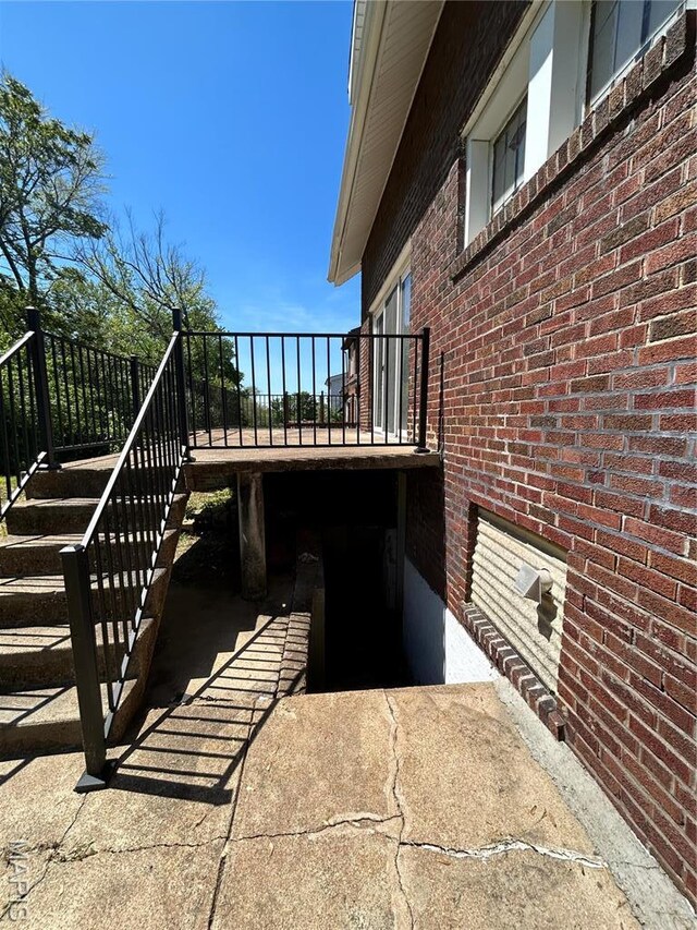 3604 Ridgedale Ave, Saint Louis, MO 63121 - view of patio / terrace featuring stairway