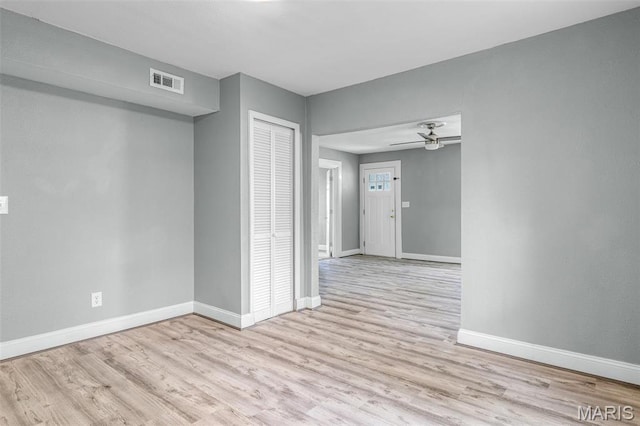 608 W Main St, Park Hills, MO 63601 - spare room with ceiling fan, wood finished floors, and baseboards