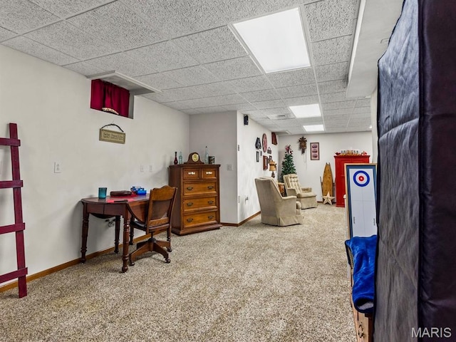 2700 Woods Way, Belleville, IL 62221 - office space featuring carpet, a paneled ceiling, and baseboards