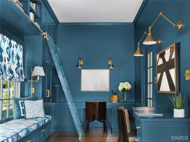 20 Picardy Ln, Ladue, MO 63124 - bedroom with dark wood-type flooring and ornamental molding