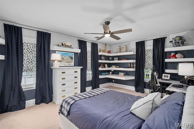 20 Picardy Ln, Ladue, MO 63124 - bedroom featuring carpet, baseboards, and ceiling fan
