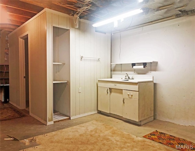603 W Bloomfield Ave, Bloomfield, MO 63825 - basement featuring a sink