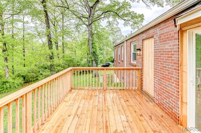 14 Carson Dr, Belleville, IL 62223 - view of wooden deck