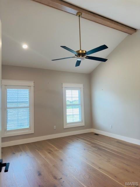 242 Orange Bowl Dr, Cape Girardeau, MO 63701 - empty room with baseboards, wood finished floors, a ceiling fan, and recessed lighting