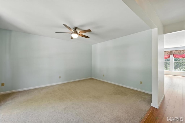 6144 Misty Meadow Dr, House Springs, MO 63051 - empty room featuring a ceiling fan and carpet