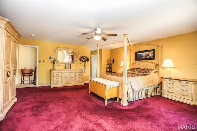 6144 Misty Meadow Dr, House Springs, MO 63051 - carpeted bedroom with ceiling fan