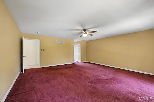 6144 Misty Meadow Dr, House Springs, MO 63051 - carpeted spare room with a ceiling fan and baseboards