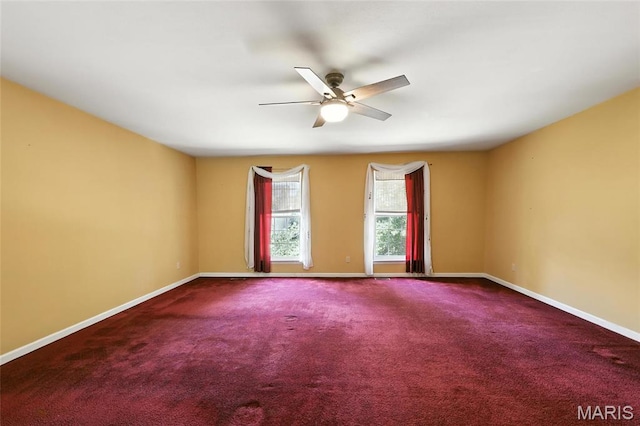 6144 Misty Meadow Dr, House Springs, MO 63051 - carpeted empty room with a ceiling fan and baseboards