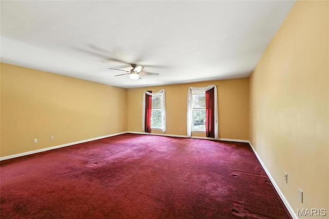 6144 Misty Meadow Dr, House Springs, MO 63051 - carpeted spare room with a ceiling fan and baseboards
