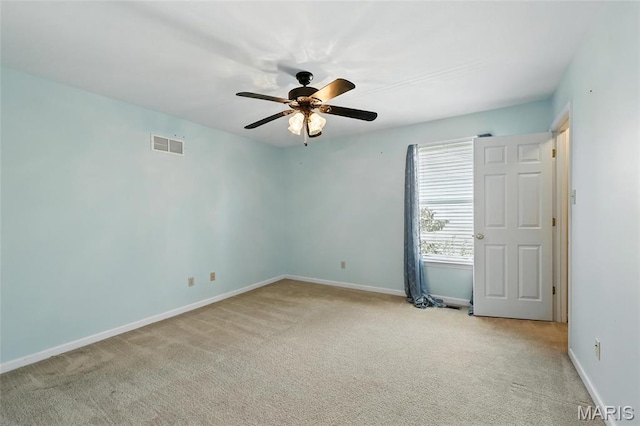 6144 Misty Meadow Dr, House Springs, MO 63051 - unfurnished room with light colored carpet and a ceiling fan