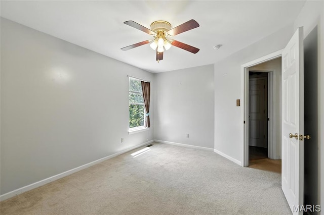 6144 Misty Meadow Dr, House Springs, MO 63051 - carpeted spare room featuring a ceiling fan and a smoke detector