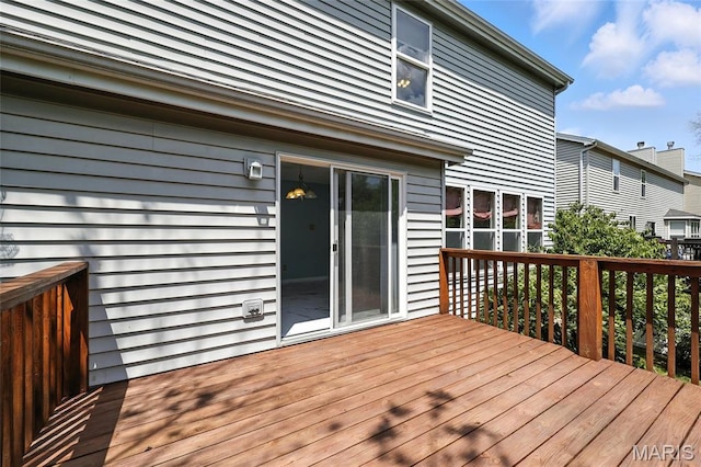 6144 Misty Meadow Dr, House Springs, MO 63051 - view of wooden deck