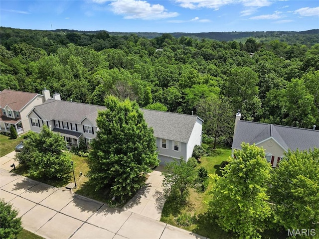 6144 Misty Meadow Dr, House Springs, MO 63051 - bird's eye view of a heavily wooded area