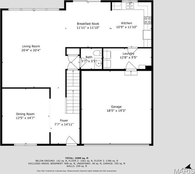 6144 Misty Meadow Dr, House Springs, MO 63051 - view of property floor plan