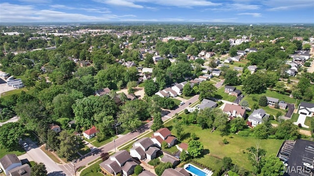 385 E Clinton Pl, Saint Louis, MO 63122 - aerial view of property and surrounding area with nearby suburban area