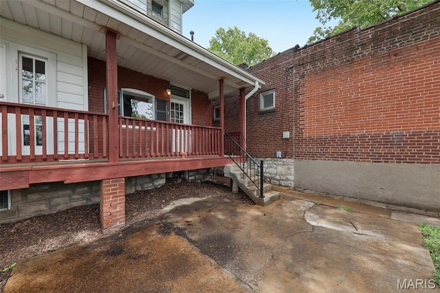 4942 Bonita Ave, Saint Louis, MO 63109 - view of home's exterior with covered porch and brick siding