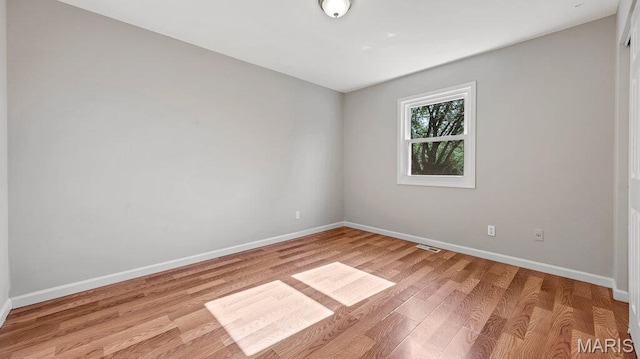 939 Vosholl Ave, Warrenton, MO 63383 - spare room with baseboards and light wood-style flooring