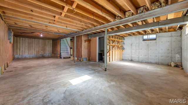 939 Vosholl Ave, Warrenton, MO 63383 - unfinished below grade area featuring stairs