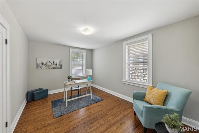 5909 Hampton Ave, Saint Louis, MO 63109 - office space featuring wood finished floors and baseboards