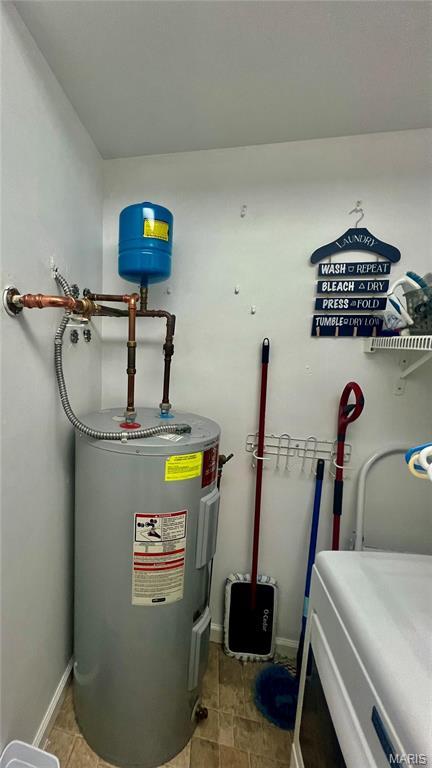 3605 Tracey Rich Rd Unit 1A, Saint Louis, MO 63125 - utility room featuring water heater