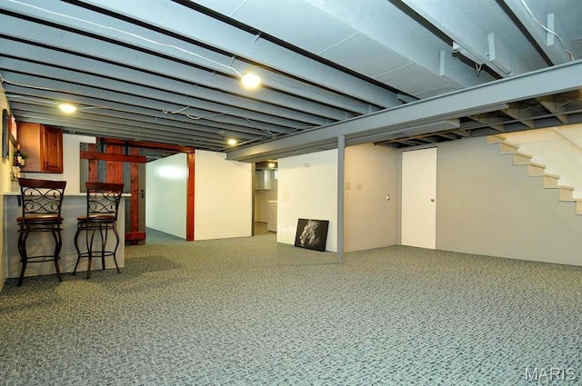 7051 Lansdowne Ave, Saint Louis, MO 63109 - finished below grade area featuring carpet